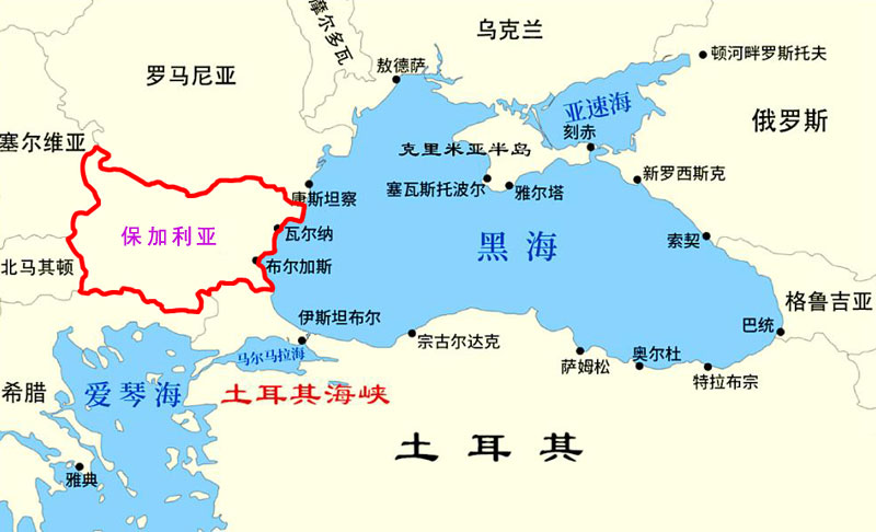 保加利亚国家位置，保加利亚在哪来